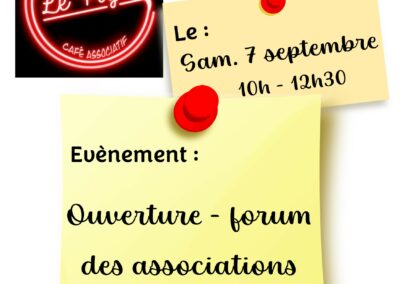 Programme du Café associatif ” LE FOYER”