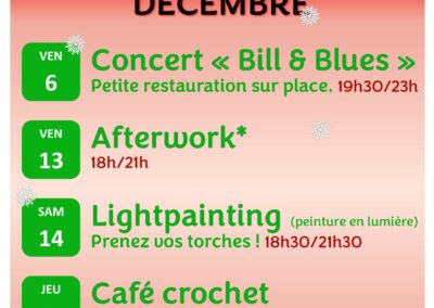 Programme du Café associatif ” LE FOYER”