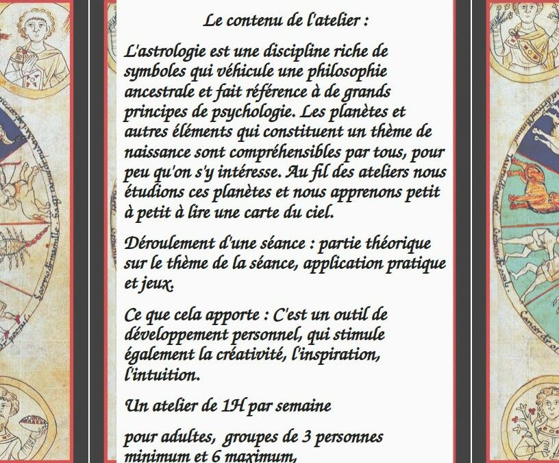 Atelier Astrologie
